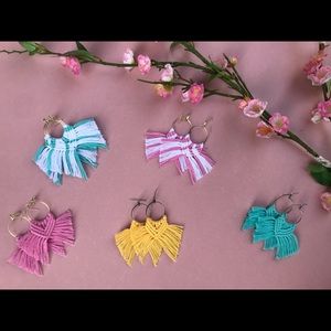 Boho Macrame Earrings